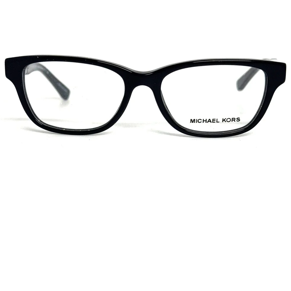 Michael Kors MK 4032 Rania III‎ 3168 Womens Black Round Eyeglasses 49-15 H1936
